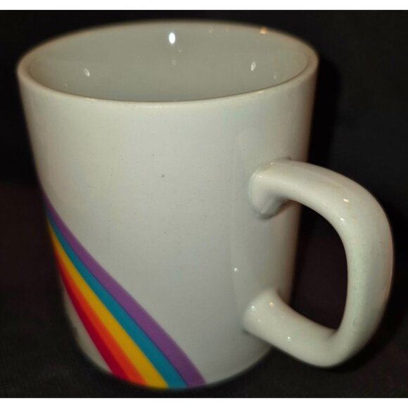 Rainbow Ceramic Mug May Your Day Be Filled With Happiness Vintage - Picture 5 of 8